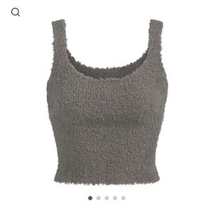SKIMS COZY KNIT TANK | SIZE S/M | COLOR SMOKE